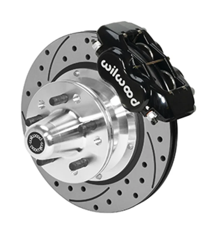 Wilwood 140-15465-D, Forged Dynalite Pro Series Front Brake Kit Black Caliper 11.00in SRP Drilled & Slotted Rotor