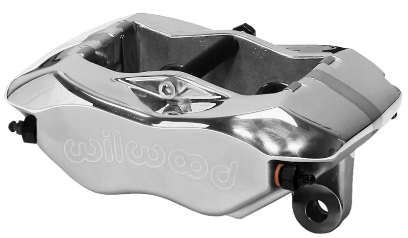 Wilwood 120-11577-P, Caliper-Forged Narrow Dynalite 3.50in Mount Polished 1.12in Pistons .38in Disc