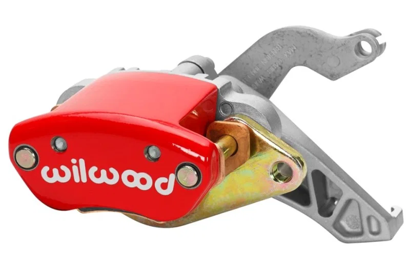 Wilwood 120-12070-RD, Caliper-MC4 Mechanical-L/H - Red w/ Logo 1.19in Piston .81in Disc