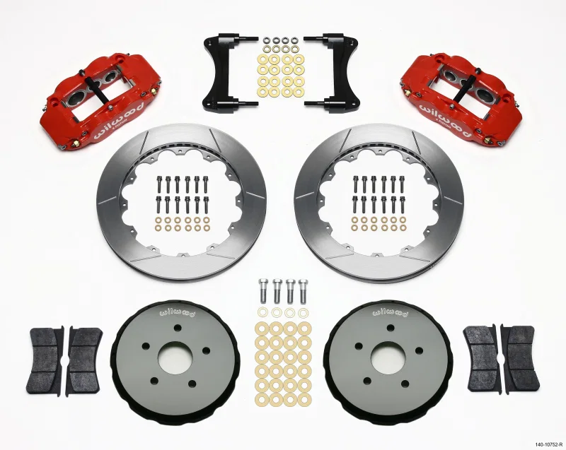 Wilwood 140-10752-R, Narrow Superlite 6R Front Hat Kit 12.88in Red 2008 Toyota Matrix