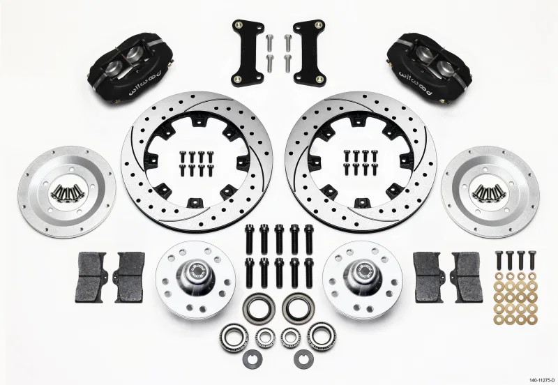 Wilwood 140-11275-D, Forged Dynalite Front Kit 12.19in Drilled 82-92 Camaro//Firebird