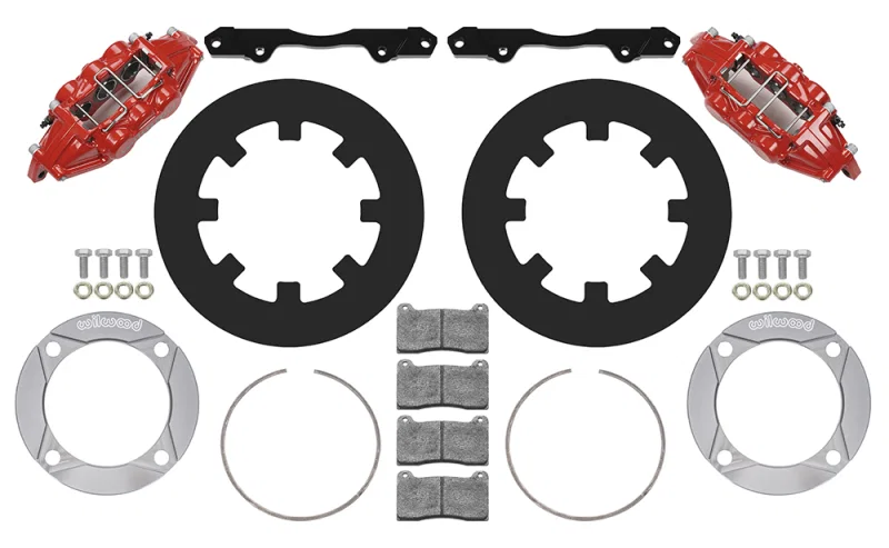 Wilwood 140-16632-R, 2014+ Polaris RZR XP 1000 Front Kit 11.25in - Red