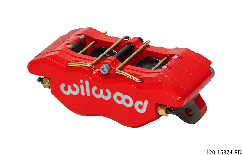 Wilwood 120-15374-RD, Caliper - Off-Road Dynapro Narrow 5.25in Mount - 1.75/1.75in Pistons .38in Disc - Red