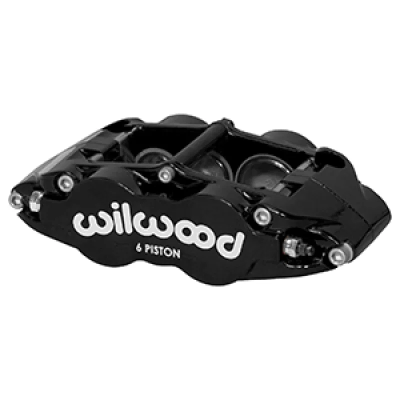 Wilwood 120-14437-BK, Caliper Narrow Superlite 6R LH Black 1.62in / 1.12in / 1.12in Pistons 1.10in Disc