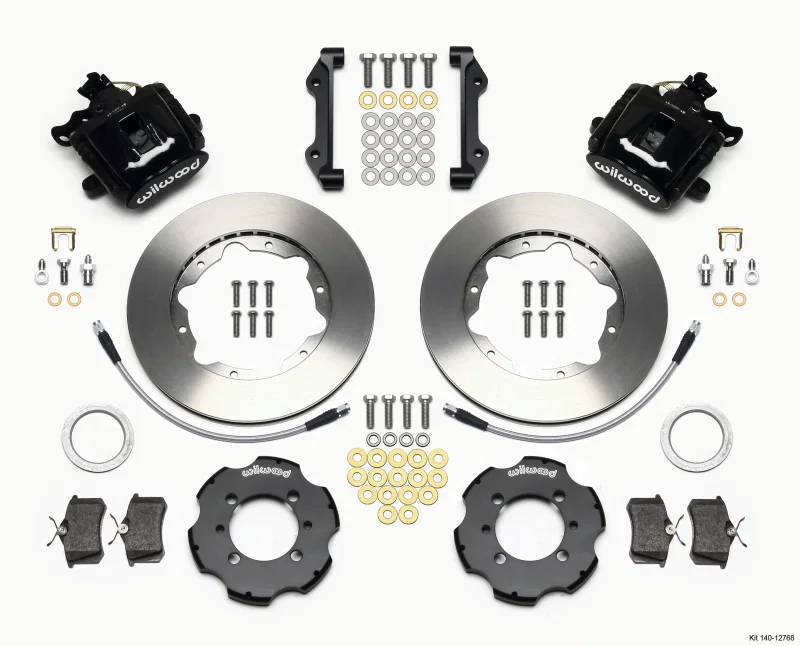 Wilwood 140-12768, Combination Parking Brake Rear Kit 11.00in 2012 Fiat 500 w/ Lines