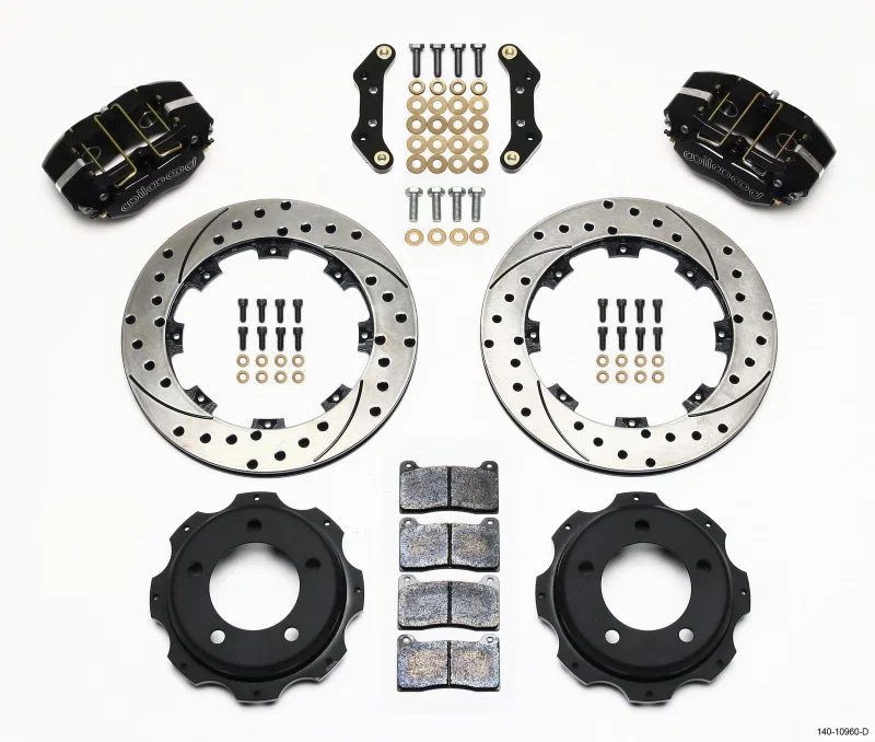 Wilwood 140-10960-D, Dynapro Rear Kit 12.19in Drilled Backdraft Cobra (BMW E36 Based)