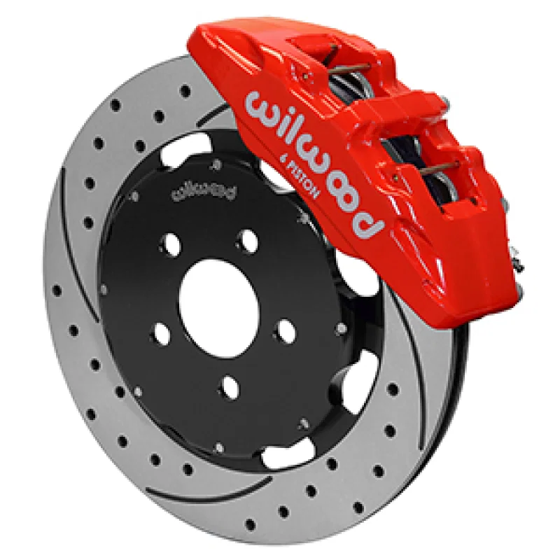 Wilwood 140-16827-DR, 03-05 Dodge Neon SRT-4 Forged Dynapro 6 Big Brake Front Brake Kit 12.19 - Red