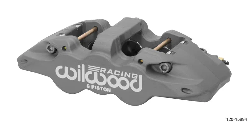 Wilwood 120-15894, Caliper-Aero6-L/H - Black Anodize (.80 Thk Pad) 1.75/1.38/1.38in Pistons .810in Disc