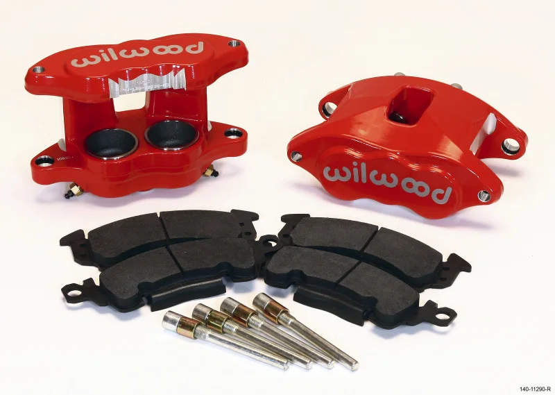 Wilwood 140-11290-R, D52 Front Caliper Kit - Red 2.00 / 2.00in Piston 1.28in Rotor
