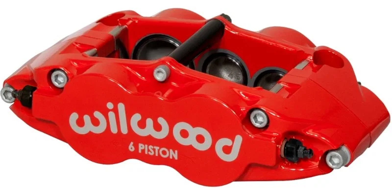 Wilwood 120-14540-RD, Caliper-Forged Narrow Superlite 6R-L/H 1.75/1.25/1.25in Pistons 1.10in Rotor - Red