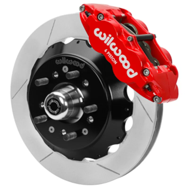 Wilwood 140-17088-R, Forged 6 Piston Red Superlite Caliper, GT 48 Vane Spec37 Slotted Rotor - 12.88x1.25