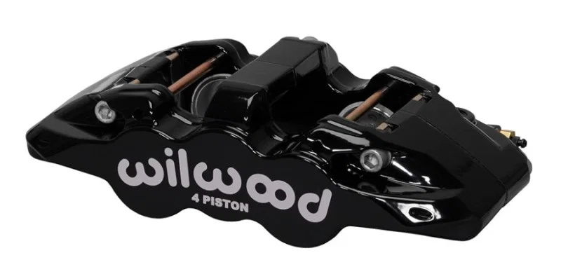 Wilwood 120-14004-BK, Caliper-Aero4 - Black 1.12/1.12in Pistons 0.81in Disc