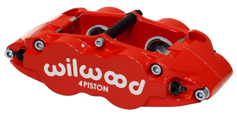 Wilwood 120-11876-RD, Caliper-Narrow Superlite 4R - Red 1.12/1.12in Pistons 0.81in Disc