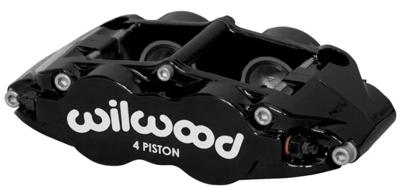 Wilwood 120-14438-BK, Caliper Forged Narrow Superlite FNSL4R-DS Dust Seal 1.12/1.12 1.10in Rotor Width - Black