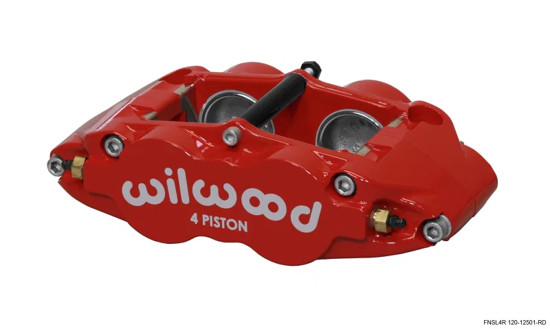 Wilwood 120-12501-RD, Caliper-Narrow Superlite 4R - Red 1.75/1.75in Pistons 1.25in Disc