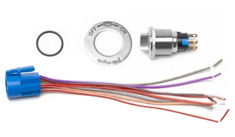 Wilwood 300-15936, Electronic Parking Brake Caliper Switch Kit w/ On/Off Sticker