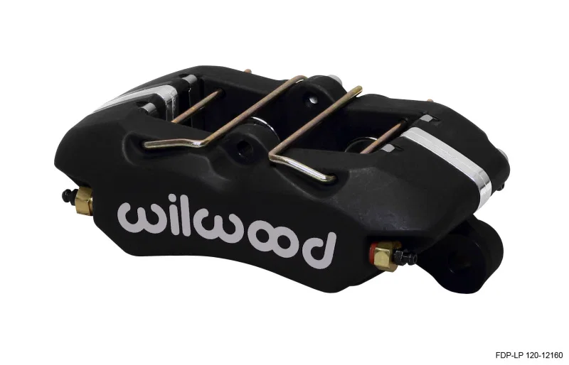 Wilwood 120-12160, Caliper-Dynapro Low-Profile 5.25in Mount - Blk Ano 1.12in Pistons .81in Disc