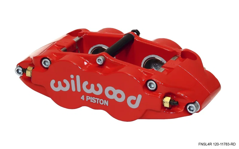 Wilwood 120-11783-RD, Caliper-Narrow Superlite 4R - Red 1.25/1.25in Pistons 1.10in Disc