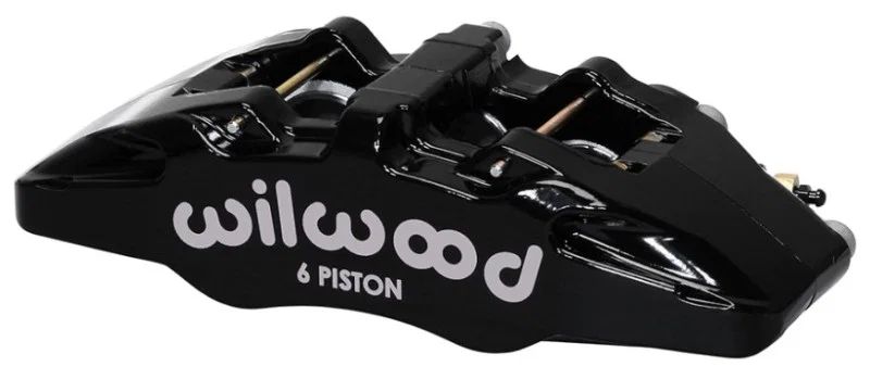 Wilwood 120-13434-BK, Caliper-Forged Dynapro 6 5.25in Mount-R/H 1.62/1.12/1.12in Pistons 0.81in Disc