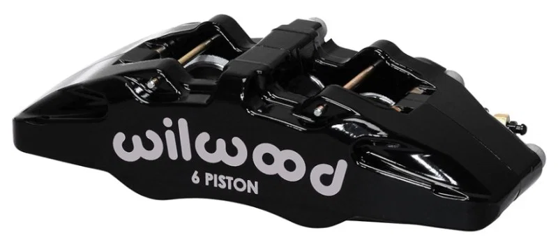 Wilwood 120-13438-BK, Caliper-Forged Dynapro 6 5.25in Mount-R/H 1.38/1.00/1.00in Pistons .81in Disc