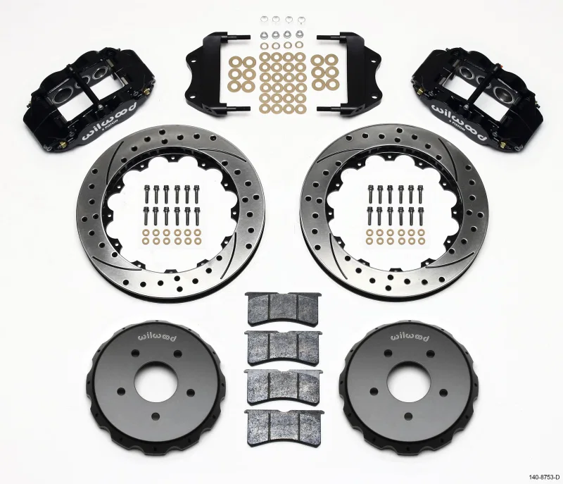 Wilwood 140-8753-D, Narrow Superlite 6R Front Hat Kit 13.06in Drilled 2004-2006 Pontiac GTO