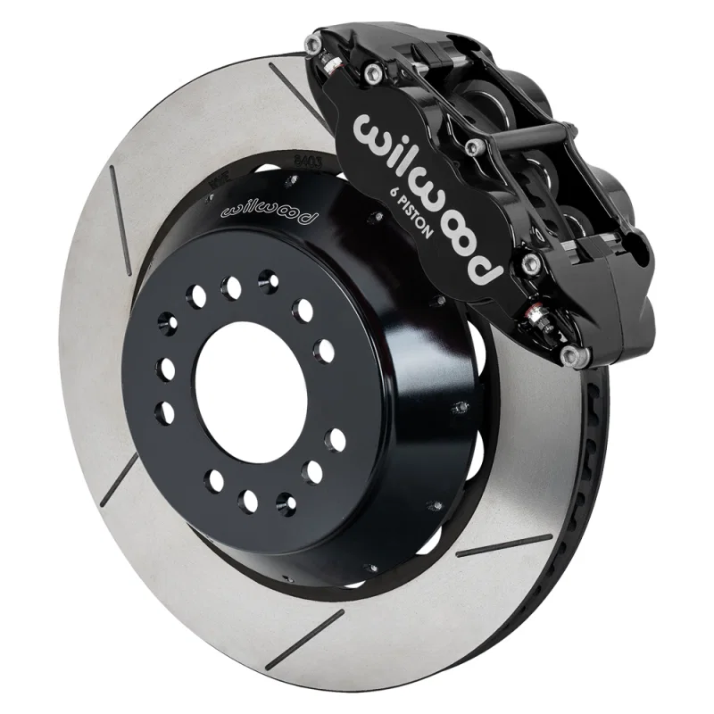 Wilwood 140-17986, Narrow Superlite 6R Front Kit 14.00in Slotted Rotors - Black
