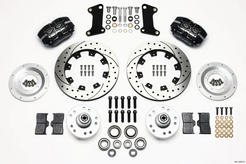 Wilwood 140-13203-D, Dynapro Dust-Boot Front Kit 12.19in Drilled 67-69 Camaro 64-72 Nova Chevelle