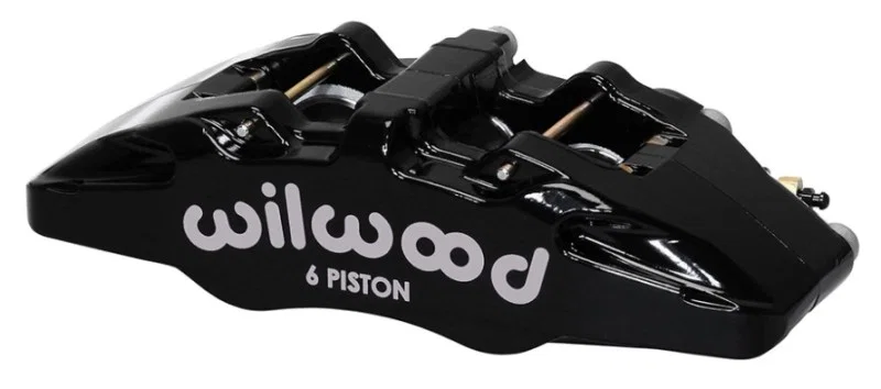 Wilwood 120-13433-BK, Caliper-Forged Dynapro 6 5.25in Mount-L/H 1.62/1.38in/1.38in Pistons 1.10in Disc