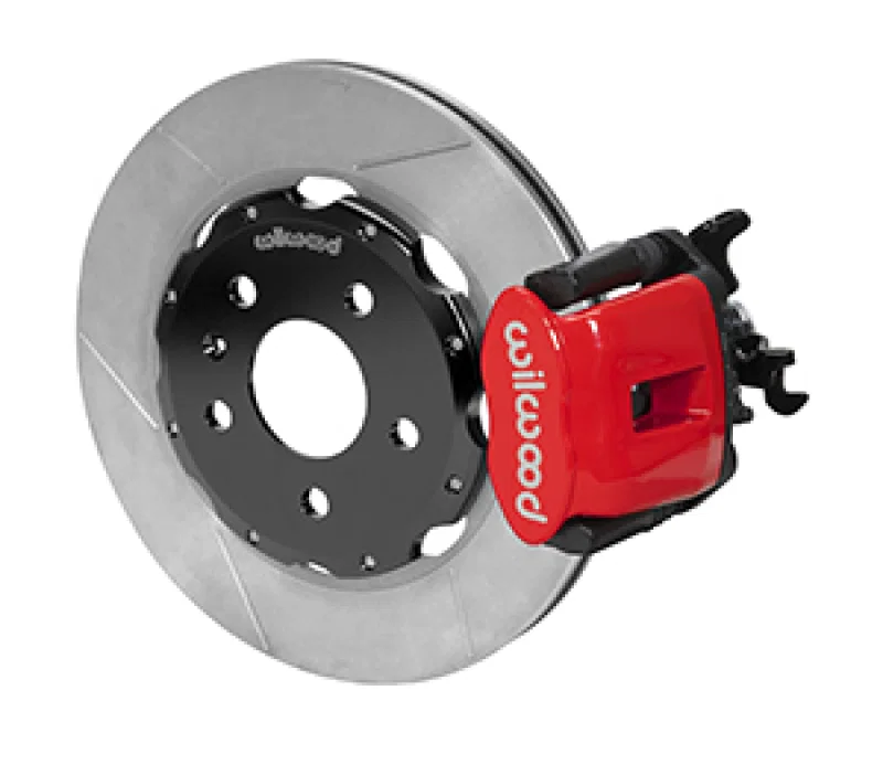 Wilwood 140-14591-R, 03-08 Audi A4 Caliper-Combination Parking Brake Rear 12.19 Rotor - Red