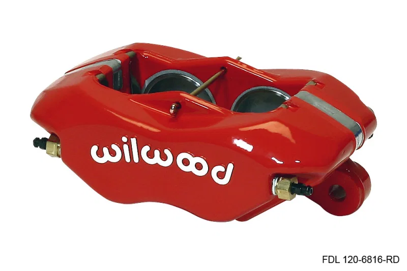 Wilwood 120-6816-RD, Caliper-Forged Dynalite-Red 1.75in Pistons .81in Disc
