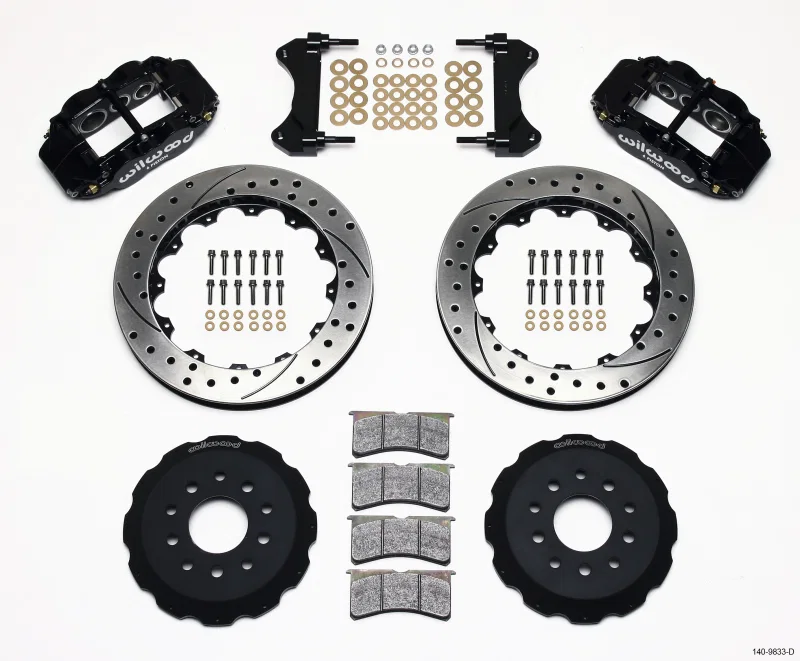 Wilwood 140-9833-D, Narrow Superlite 6R Front Hat Kit 13.06in Drilled 98-02 Camaro/Firebird