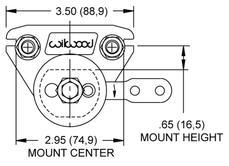 Wilwood 120-2281-P, Caliper-Polished 1.62in Bore .81in Disc