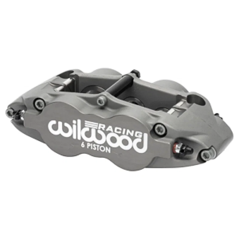 Wilwood 120-17508, Caliper Forged Narrow Superlite 6R L/H 1.62in/1.12in/1.12in Pistons .38in Rotor - Anodized