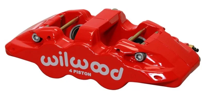 Wilwood 120-13285-RD, Caliper-Aero4-R/H - Red 1.88/1.62in Pistons 1.25in Disc