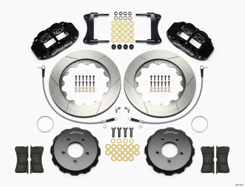 Wilwood 140-12911, Narrow Superlite 6R Front Hat Kit 14.00in 2005-Up Mazda Miata w/ Lines
