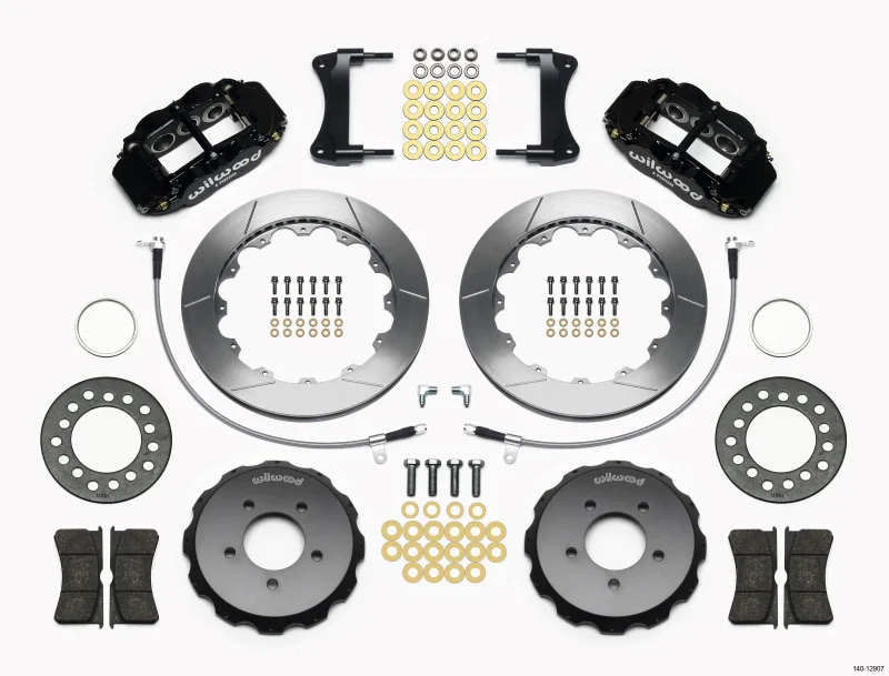 Wilwood 140-12907, Narrow Superlite 6R Front Hat Kit 12.88in 2005-Up Mazda Miata w/ Lines