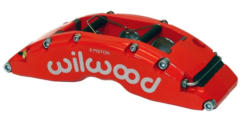 Wilwood 120-14318-FSR, Caliper-TC6R-Red 1.75/1.38/1.38in Pistons 1.38in Disc
