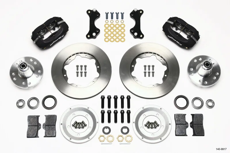Wilwood 140-9917, Forged Dynalite Front Kit 11.00in WWE ProSpindle