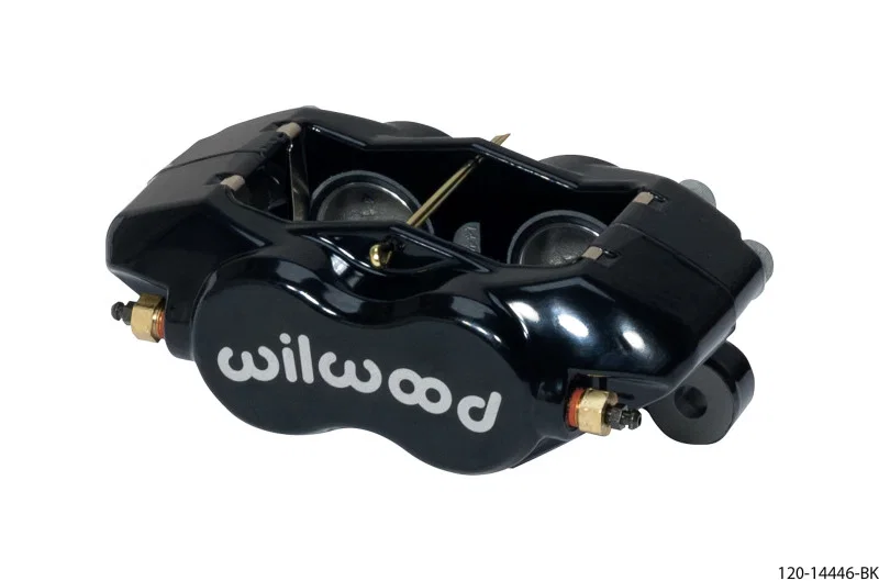 Wilwood 120-14446-BK, Caliper-Forged Dynalite w/Dust Seal-Black 1.38in Pistons .81in Disc
