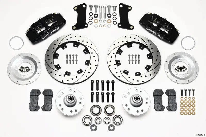 Wilwood 140-10510-D, Dynapro 6 Front Hub Kit 12.19in Drilled 67-69 Camaro (*Line Kit Needed*)