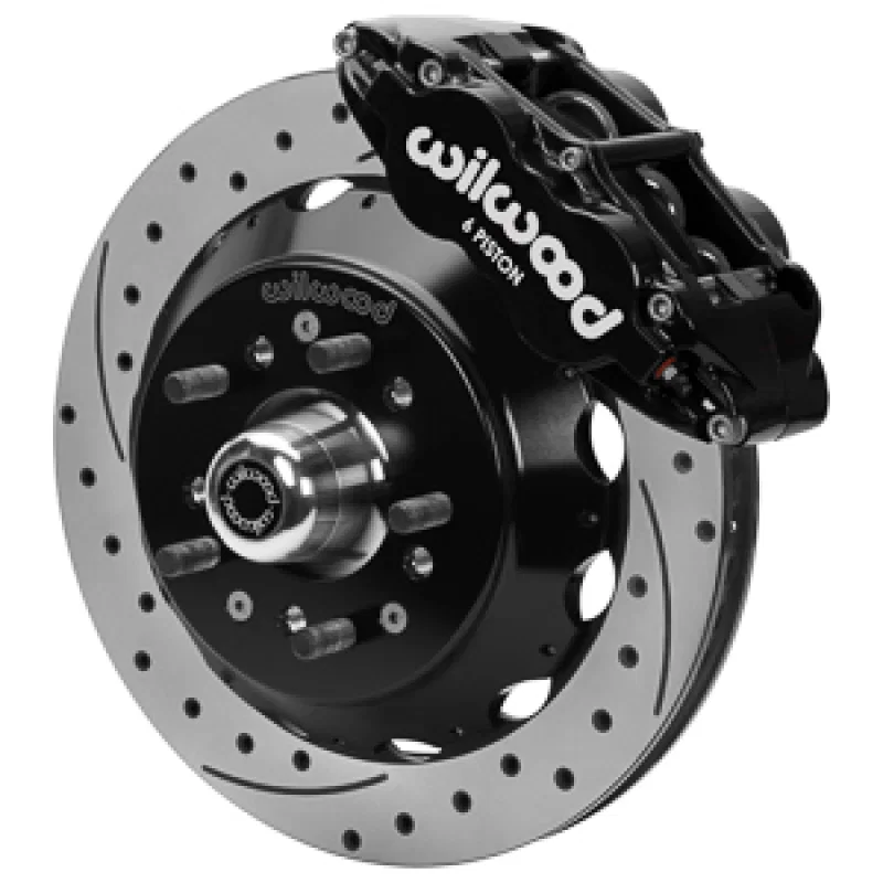 Wilwood 140-17088-D, Forged 6 Piston Superlite Caliper, GT 48 Vane Spec37 Drilled & Slotted Rotor - 12.88x1.25