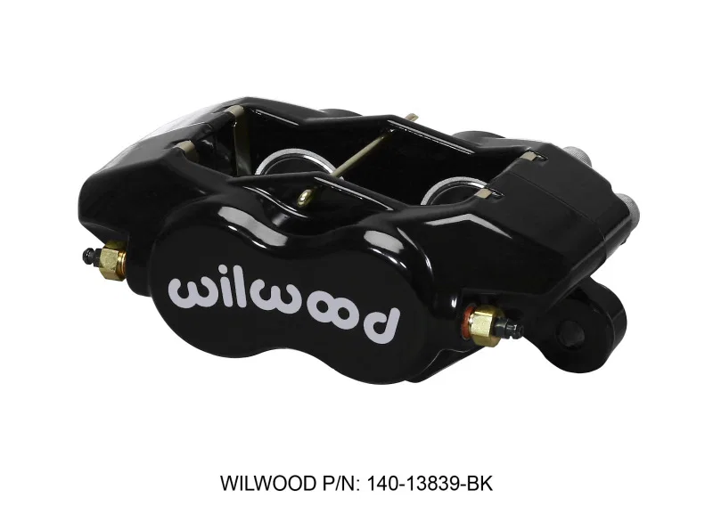 Wilwood 120-13839-BK, Caliper-Forged Dynalite-Black 1.38in Pistons .81in Disc