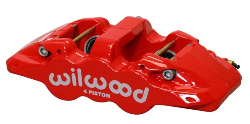 Wilwood 120-14004-RD, Caliper-Aero4 - Red 1.12/1.12in Pistons 0.81in Disc