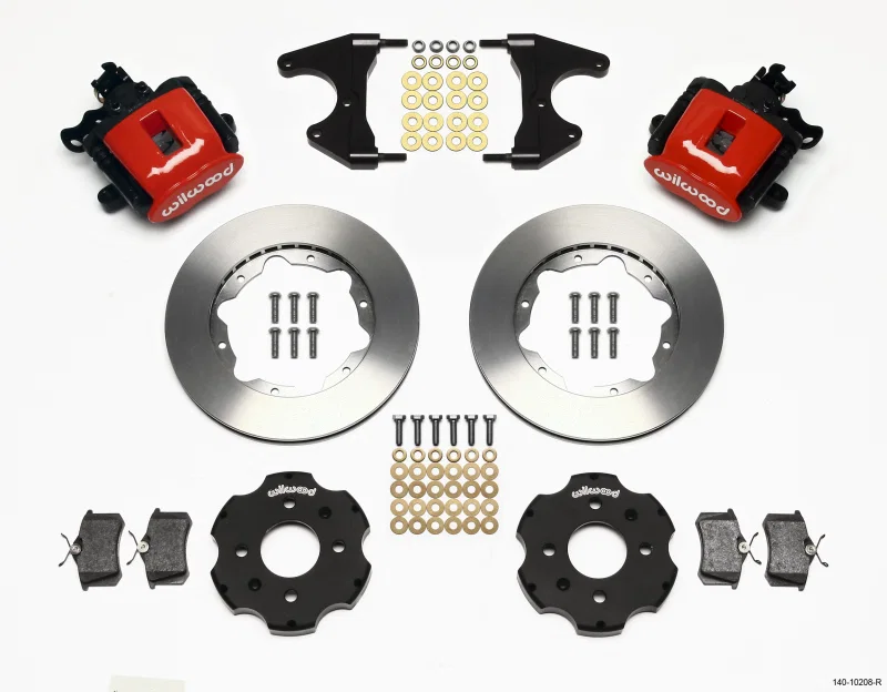 Wilwood 140-10208-R, Combination Parking Brake Rear Kit 11.00in Red Civic / Integra Drum 2.46 Hub Offset