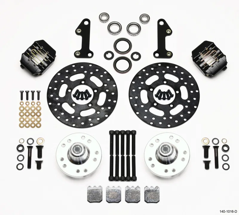 Wilwood 140-1016-D, Dynalite Single Front Drag Kit Drilled Rotor 67-69 Camaro 64-72 Nova Chevelle