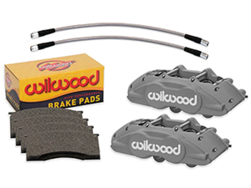 Wilwood 140-16799, 65-67 Ford Mustang D11 Calipers w/ Pads & Lines - Anodized