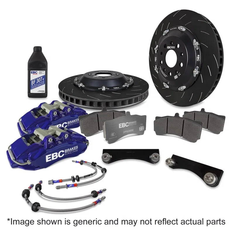 EBC BBK044BLU-2, Racing 2023+ Nissan 400Z Blue Apollo-6 Calipers 380mm Rotors Front Big Brake Kit