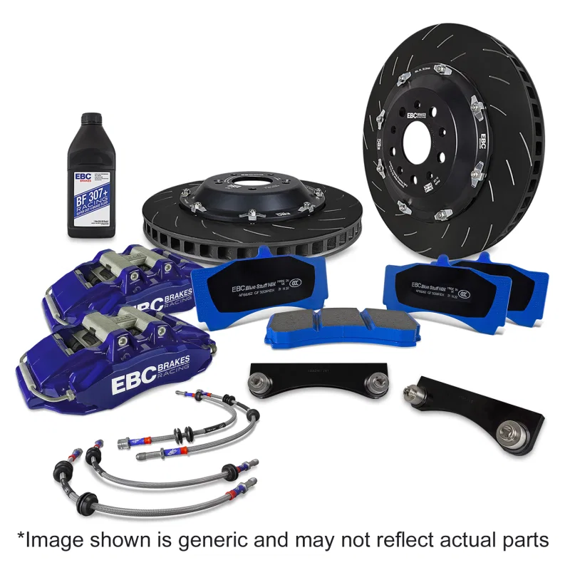 EBC BBK068BLU-1, Racing 2022+ Ineos Grenadier Blue Apollo-6 Calipers 355mm Rotors Front Big Brake Kit