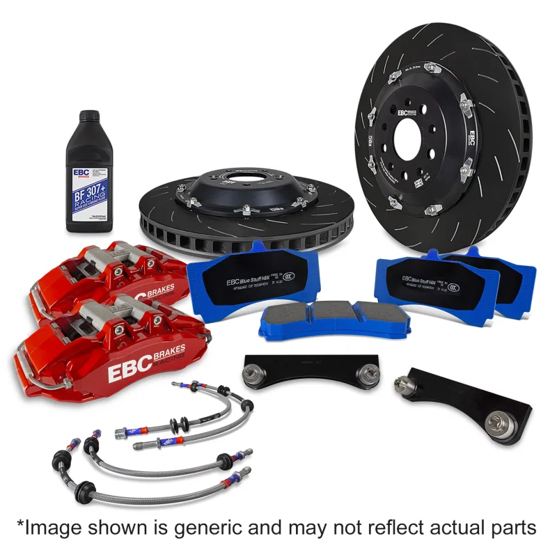 EBC BBK068RED-1, Racing 2022+ Ineos Grenadier Red Apollo-6 Calipers 355mm Rotors Front Big Brake Kit