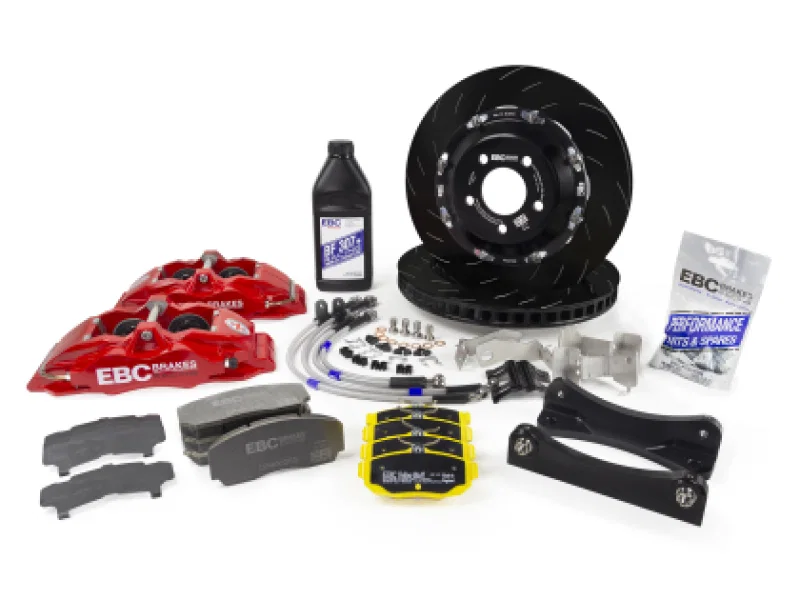 EBC BBK065RED-1, Racing 00-03 BMW M5 (E39) Red Apollo-6 Calipers 350mm Rotors Front Big Brake Kit